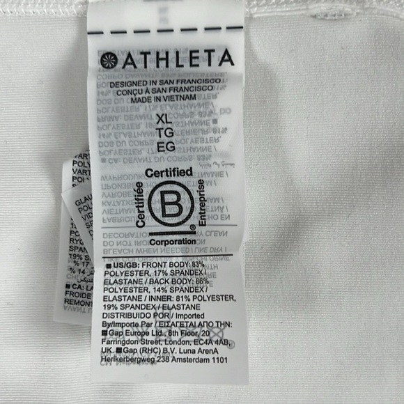 Athleta Advantage Women’s Advantage Skort Jupe- Short White Pleated Size XL NWT - Picture 9 of 11